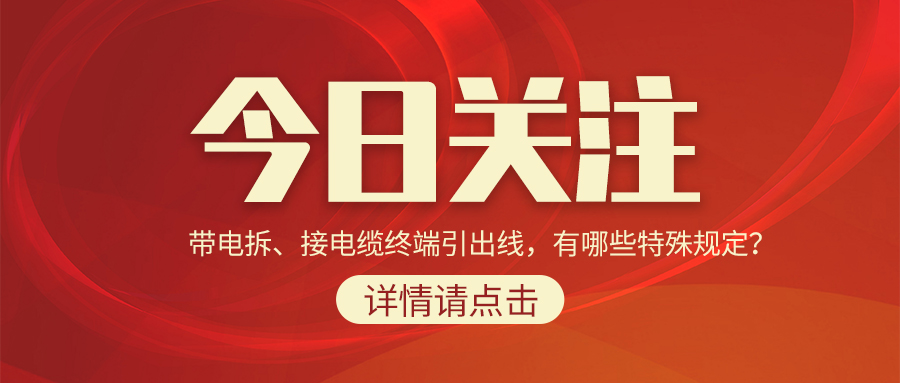 帶電拆、接電纜終端引出線，有哪些特殊規(guī)定？